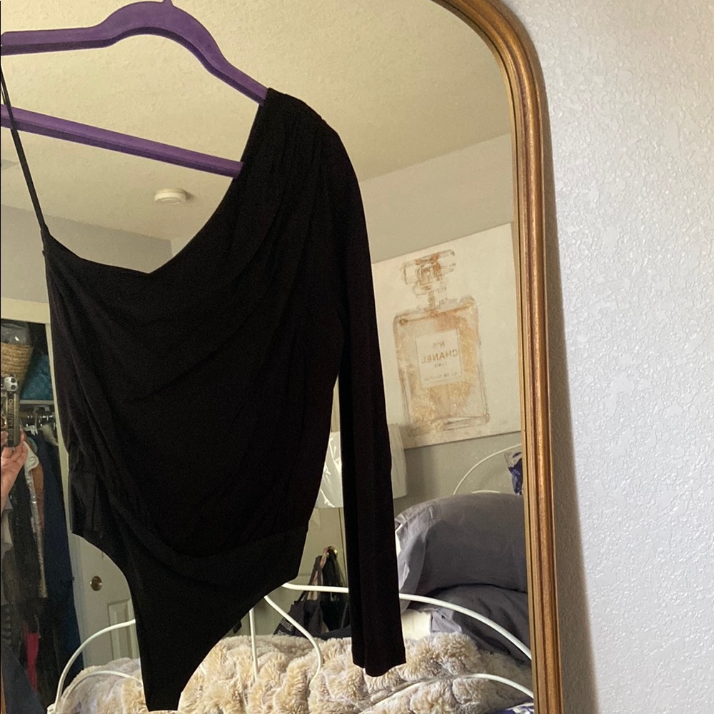 Cami NYC Black One-Shoulder Bodysuit